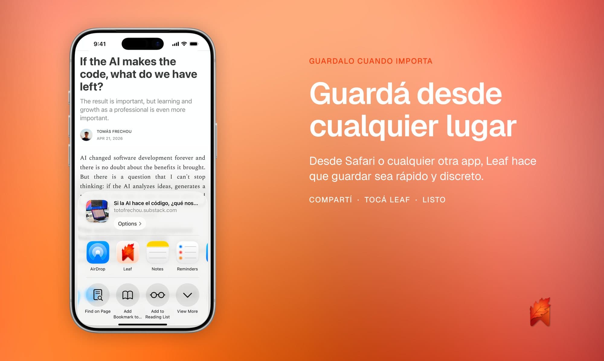 Guarda desde cualquier lugar