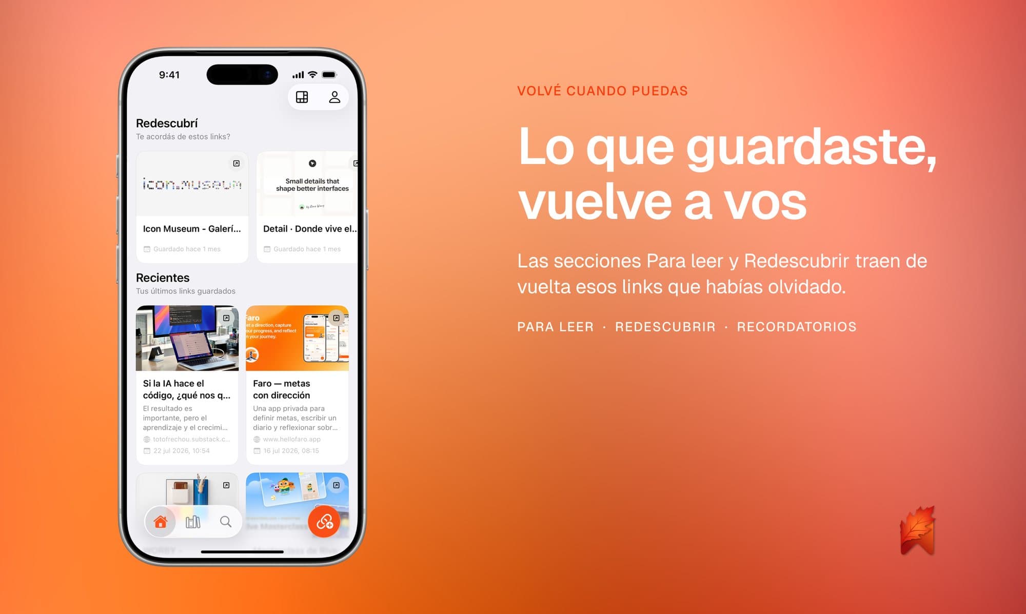 Vuelve a lo que importa