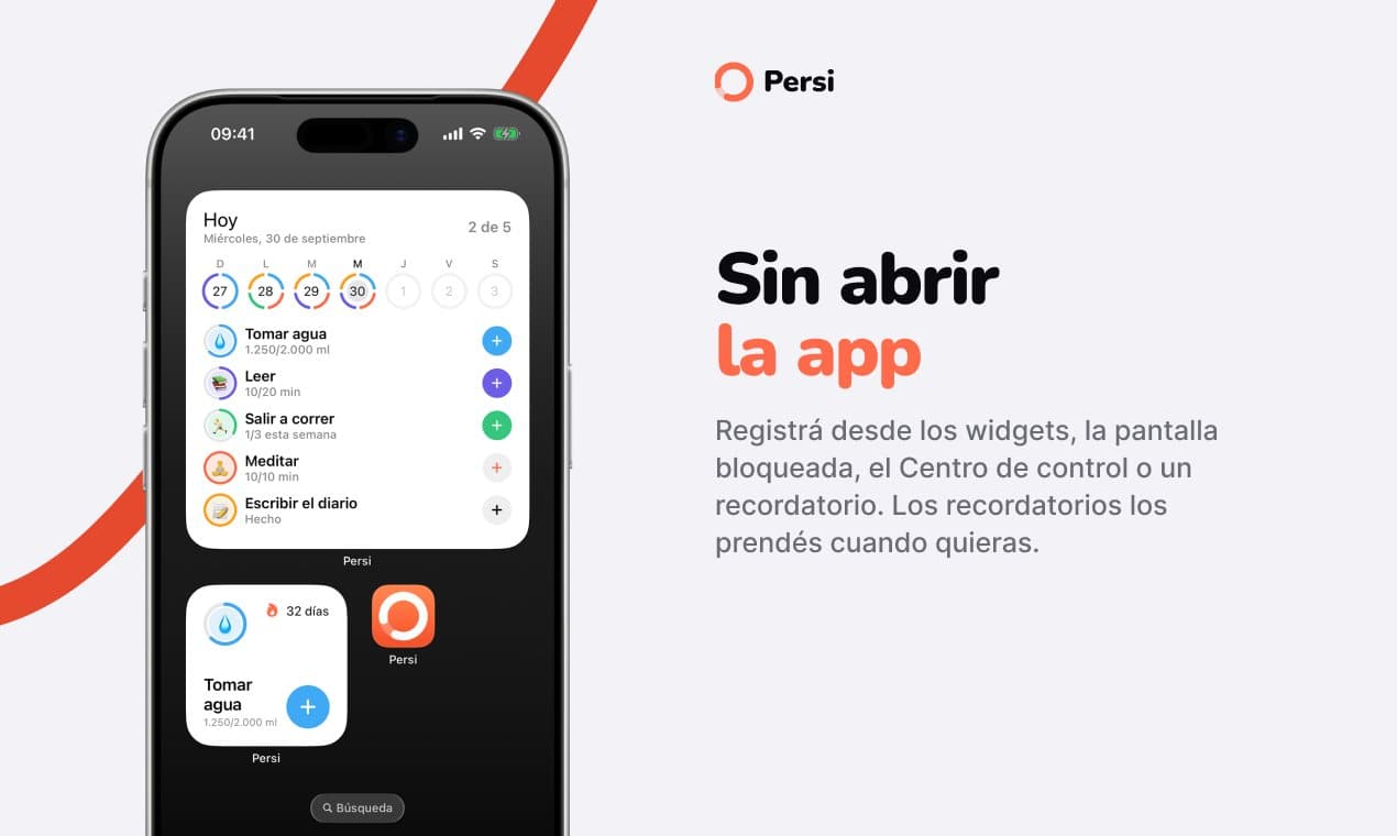 Sin abrir la app